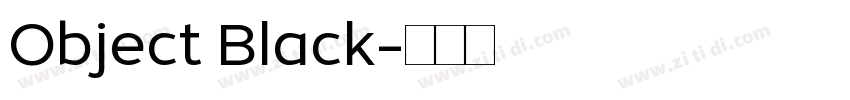 Object Black字体转换